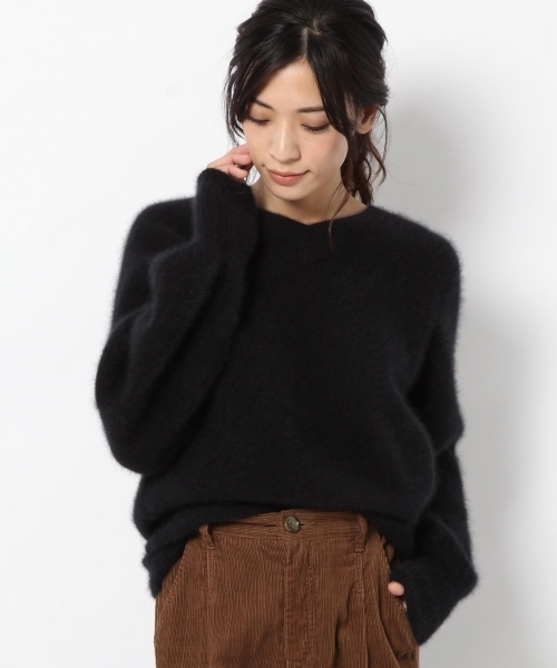 laboratory work（ラボラトリーワーク）の「フェレットBigスリーブ（ニット/セーター・レディース・ブラック/ピンク/杢グレー/ブルー系その他/ブラウン系その他・MEDIUM）」の2枚目の写真