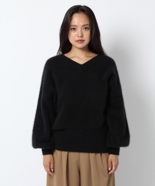 laboratory work（ラボラトリーワーク）の「フェレットBigスリーブ（ニット/セーター・レディース・ブラック/ピンク/杢グレー/ブルー系その他/ブラウン系その他・MEDIUM）」の8枚目の写真