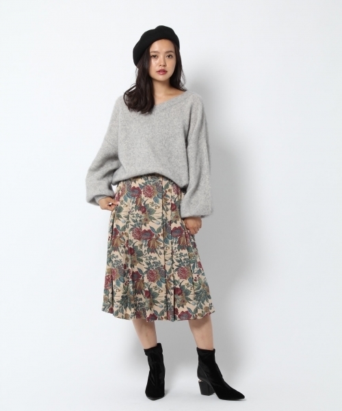 laboratory work（ラボラトリーワーク）の「フェレットBigスリーブ（ニット/セーター・レディース・ブラック/ピンク/杢グレー/ブルー系その他/ブラウン系その他・MEDIUM）」の17枚目の写真