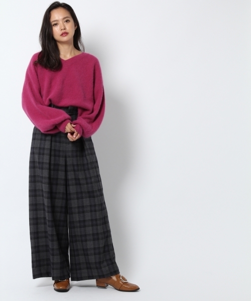 laboratory work（ラボラトリーワーク）の「フェレットBigスリーブ（ニット/セーター・レディース・ブラック/ピンク/杢グレー/ブルー系その他/ブラウン系その他・MEDIUM）」の18枚目の写真