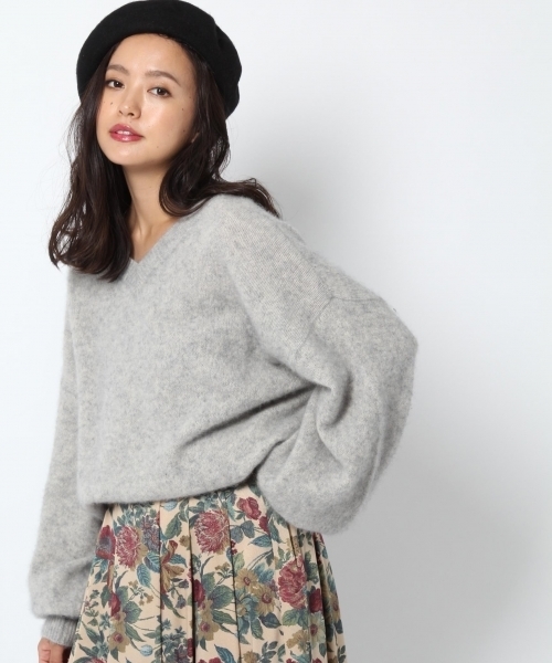 laboratory work（ラボラトリーワーク）の「フェレットBigスリーブ（ニット/セーター・レディース・ブラック/ピンク/杢グレー/ブルー系その他/ブラウン系その他・MEDIUM）」の19枚目の写真