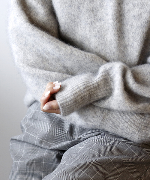 laboratory work（ラボラトリーワーク）の「フェレットBigスリーブ（ニット/セーター・レディース・ブラック/ピンク/杢グレー/ブルー系その他/ブラウン系その他・MEDIUM）」の20枚目の写真