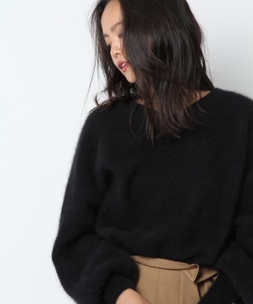 laboratory work（ラボラトリーワーク）の「フェレットBigスリーブ（ニット/セーター・レディース・ブラック/ピンク/杢グレー/ブルー系その他/ブラウン系その他・MEDIUM）」の7枚目の写真