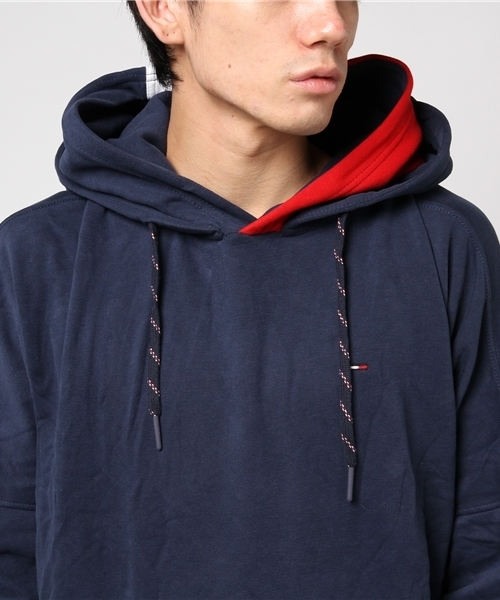 HILFIGER DENIM(ヒルフィガーデニム)の「ダブルフードスウェットパーカ(パーカー・メンズ・ネイビー・LARGE/X-LARGE/MEDIUM/SMALL)」の7枚目の写真