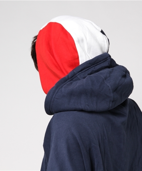 HILFIGER DENIM(ヒルフィガーデニム)の「ダブルフードスウェットパーカ(パーカー・メンズ・ネイビー・LARGE/X-LARGE/MEDIUM/SMALL)」の6枚目の写真