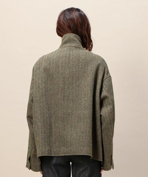 ユナイテッドアローズBEAUTY&YOUTH ヘリンボーン ジャケットコート BEAUTY&YOUTH UNITED ARROWS｜毛ブレンド ヘリンボーン ジャケット