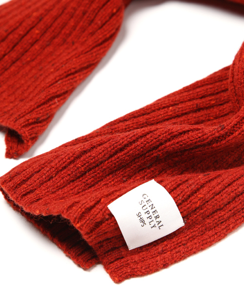 SHIPS GENERAL SUPPLY（シップスジェネラルサプライ）の「SGS: ドネガル マフラー●（マフラー・メンズ・ブラウン/ナチュラル/ネイビー/オレンジ・FREE）」の6枚目の写真