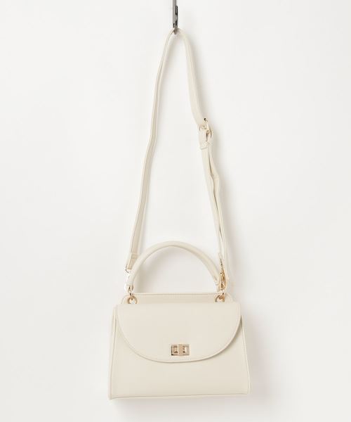 one way（ワンウェイ）の「2ポケワンハンドルバッグ（ショルダーバッグ・レディース・ホワイト/ブラック/グレー/レッド・FREE）」の2枚目の写真