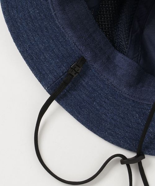 THE NORTH FACE（ザノースフェイス）の「ザ・ノース・フェイス キッズハット / デニムメッシュハット（ハット・キッズ・ダークインディゴブルー/ライトインディゴブルー・LARGE/MEDIUM）」の3枚目の写真