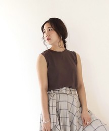 シルケットコットンタンクトップ