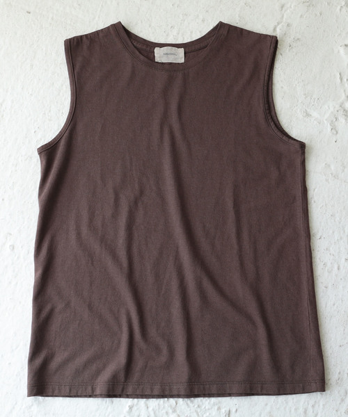 TODAYFUL（トゥデイフル）の「シルケットコットンタンクトップ（タンクトップ・レディース・ホワイト/ブラウン/グリーン系その他・FREE）」の5枚目の写真