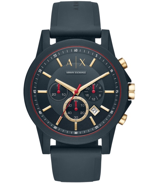 ARMANI EXCHANGE(アルマーニエクスチェンジ)の「アルマーニ・エクスチェンジ 腕時計 メンズ アナログ シリコン AX1335(アナログ腕時計・メンズ・ブラック×ブラック・FREE)」の9枚目の写真