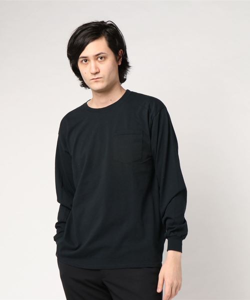 GILDAN（ギルダン）の「【GILDAN】ビッグシルエット 長袖Tシャツ（Tシャツ/カットソー・メンズ・イエロー/ブラック/ダークブラウン/ホワイト/パープル/ダークグレー/ネイビー/ライトピンク/グレー/オレンジ・LARGE/X-LARGE/XX-LARGE）」の14枚目の写真