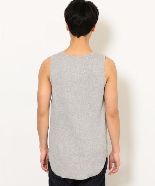 green label relaxing（グリーンレーベルリラクシング）の「ST ドライ ワッフル ロング タンクトップ（タンクトップ・メンズ・ホワイト/グレー/ブラック・LARGE/SMALL/MEDIUM/X-LARGE）」の11枚目の写真