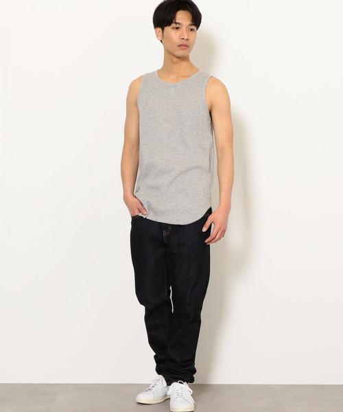 green label relaxing（グリーンレーベルリラクシング）の「ST ドライ ワッフル ロング タンクトップ（タンクトップ・メンズ・ホワイト/グレー/ブラック・LARGE/SMALL/MEDIUM/X-LARGE）」の8枚目の写真