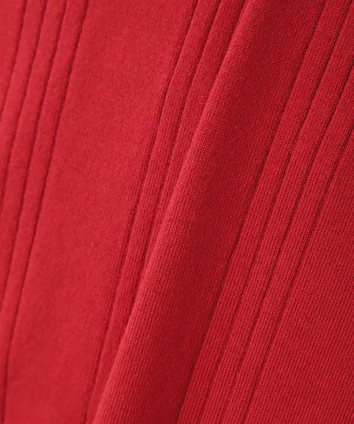 N.（N. Natural Beauty Basic）（エヌエヌナチュラルビューティーベーシック）の「◆ランダムリブニット（ニット/セーター・レディース・ホワイト/ネイビー/レッド・MEDIUM）」の20枚目の写真