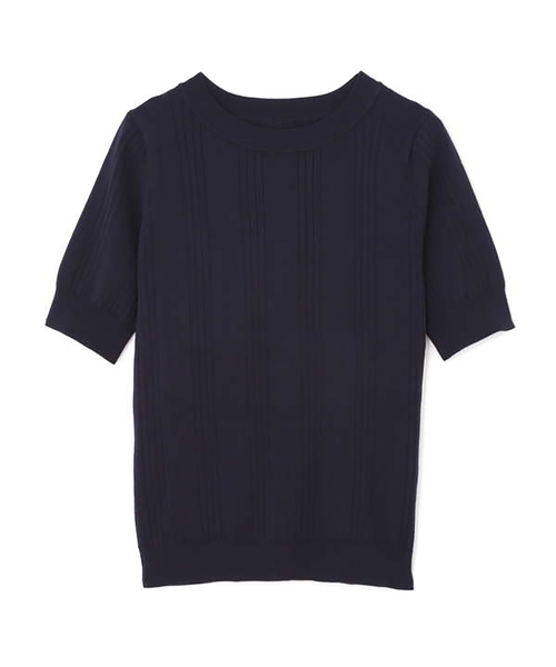 N.（N. Natural Beauty Basic）（エヌエヌナチュラルビューティーベーシック）の「◆ランダムリブニット（ニット/セーター・レディース・ホワイト/ネイビー/レッド・MEDIUM）」の21枚目の写真