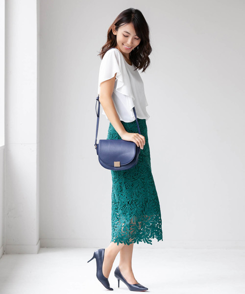 Edit Sheen（エディットシーン）の「セミサークルポシェット（ショルダーバッグ・レディース・ブラック/グレー/カーキ/ネイビー/レッド・FREE）」の13枚目の写真