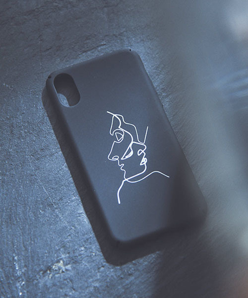 Tone Select Goods トーンセレクトグッズ の Iphonex対応 線画アイフォンケース スマホケース カバー Wear