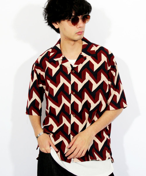 ８(eight)（エイト）の「総柄シャツ メンズ 半袖シャツ ペイズリー（シャツ/ブラウス・メンズ・A/B/C/D・MEDIUM/LARGE）」の3枚目の写真
