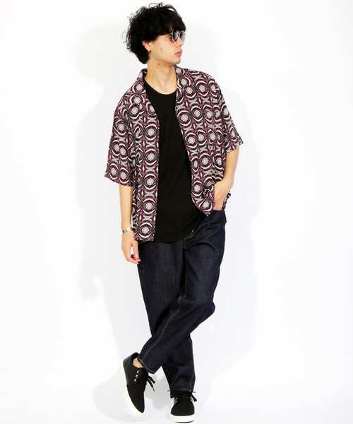 ８(eight)（エイト）の「総柄シャツ メンズ 半袖シャツ ペイズリー（シャツ/ブラウス・メンズ・A/B/C/D・MEDIUM/LARGE）」の5枚目の写真