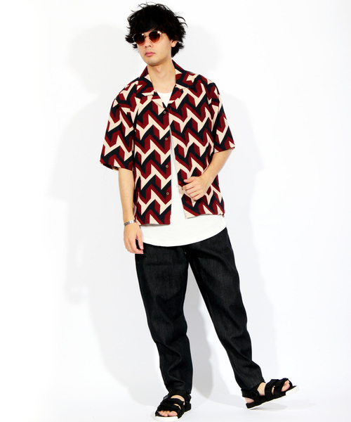 ８(eight)（エイト）の「総柄シャツ メンズ 半袖シャツ ペイズリー（シャツ/ブラウス・メンズ・A/B/C/D・MEDIUM/LARGE）」の7枚目の写真