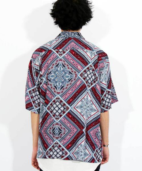 ８(eight)（エイト）の「総柄シャツ メンズ 半袖シャツ ペイズリー（シャツ/ブラウス・メンズ・A/B/C/D・MEDIUM/LARGE）」の10枚目の写真