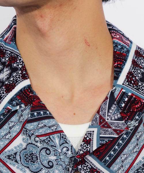 ８(eight)（エイト）の「総柄シャツ メンズ 半袖シャツ ペイズリー（シャツ/ブラウス・メンズ・A/B/C/D・MEDIUM/LARGE）」の11枚目の写真