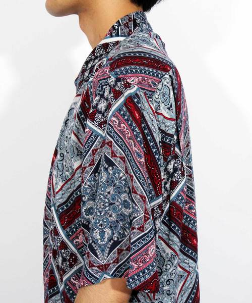 ８(eight)（エイト）の「総柄シャツ メンズ 半袖シャツ ペイズリー（シャツ/ブラウス・メンズ・A/B/C/D・MEDIUM/LARGE）」の13枚目の写真