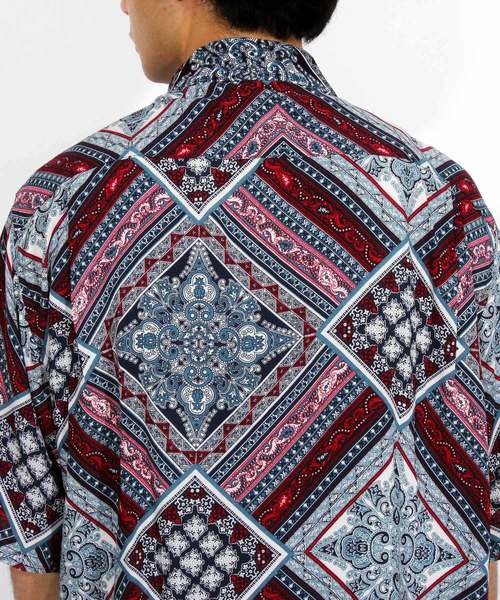 ８(eight)（エイト）の「総柄シャツ メンズ 半袖シャツ ペイズリー（シャツ/ブラウス・メンズ・A/B/C/D・MEDIUM/LARGE）」の14枚目の写真