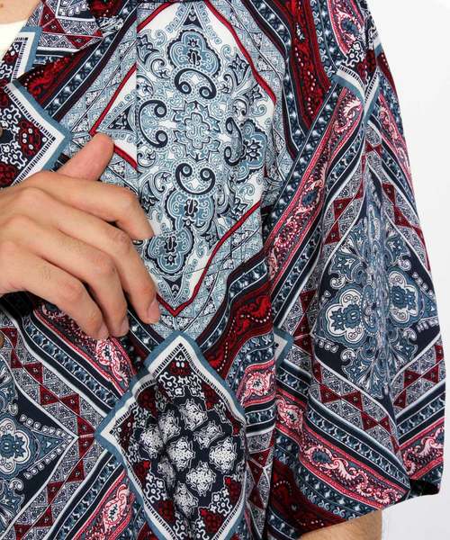 ８(eight)（エイト）の「総柄シャツ メンズ 半袖シャツ ペイズリー（シャツ/ブラウス・メンズ・A/B/C/D・MEDIUM/LARGE）」の18枚目の写真