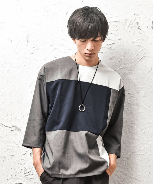 MinoriTY(マイノリティ)の「切替プルオーバーシャツ(シャツ/ブラウス・メンズ・ホワイト/グレー/カーキ/ホワイト系その他/ベージュ系その他/グリーン系その他・M/L)」の4枚目の写真