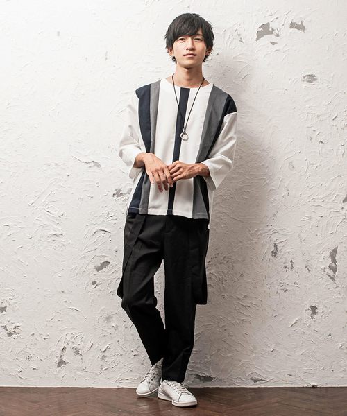 MinoriTY(マイノリティ)の「切替プルオーバーシャツ(シャツ/ブラウス・メンズ・ホワイト/グレー/カーキ/ホワイト系その他/ベージュ系その他/グリーン系その他・M/L)」の18枚目の写真