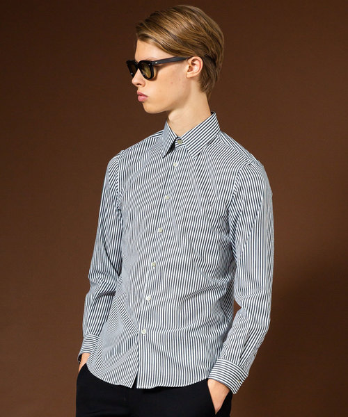 UNITED TOKYO（ユナイテッドトウキョウ）の「Monti カジュアルドレスシャツ（シャツ/ブラウス・メンズ・ベージュ/ネイビー/ブラック/レッド/ブラウン/グリーン・1/2/3/4）」の2枚目の写真