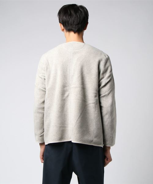 DANTON（ダントン）の「[DANTON/ダントン] フリースノーカラージャケット（ノーカラージャケット・メンズ・ブラック/ヘザーグレー/アイボリー/ベージュ/ブラウン・40/38/42/44）」の17枚目の写真