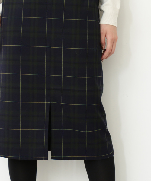 N.（N. Natural Beauty Basic）（エヌエヌナチュラルビューティーベーシック）の「◆チェック裏起毛ワンピース（ワンピース・レディース・ネイビー/ブラウン系その他・MEDIUM）」の15枚目の写真