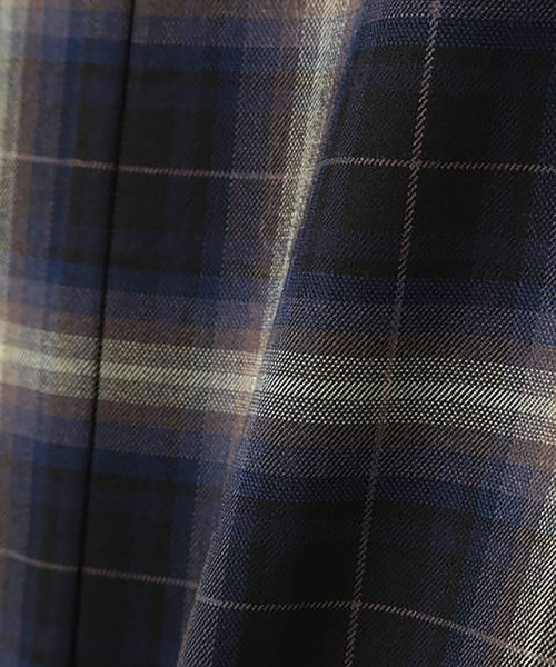 N.（N. Natural Beauty Basic）（エヌエヌナチュラルビューティーベーシック）の「◆チェック裏起毛ワンピース（ワンピース・レディース・ネイビー/ブラウン系その他・MEDIUM）」の18枚目の写真