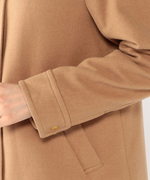 Petit Honfleur(プチオンフルール)の「ウールショートコート(モッズコート・レディース・ベージュ/ネイビー/グレー・11号/9号/13号)」の9枚目の写真