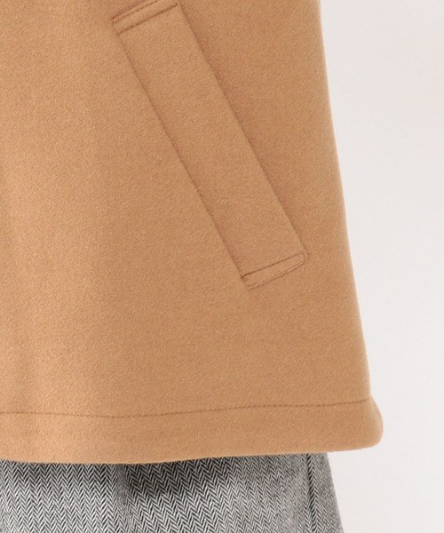Petit Honfleur(プチオンフルール)の「ウールショートコート(モッズコート・レディース・ベージュ/ネイビー/グレー・11号/9号/13号)」の7枚目の写真