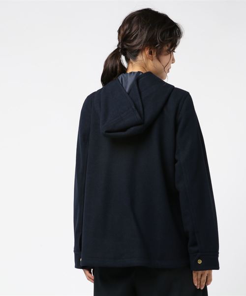 Petit Honfleur(プチオンフルール)の「ウールショートコート(モッズコート・レディース・ベージュ/ネイビー/グレー・11号/9号/13号)」の6枚目の写真