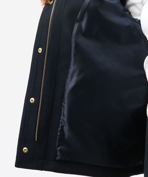 Petit Honfleur(プチオンフルール)の「ウールショートコート(モッズコート・レディース・ベージュ/ネイビー/グレー・11号/9号/13号)」の11枚目の写真