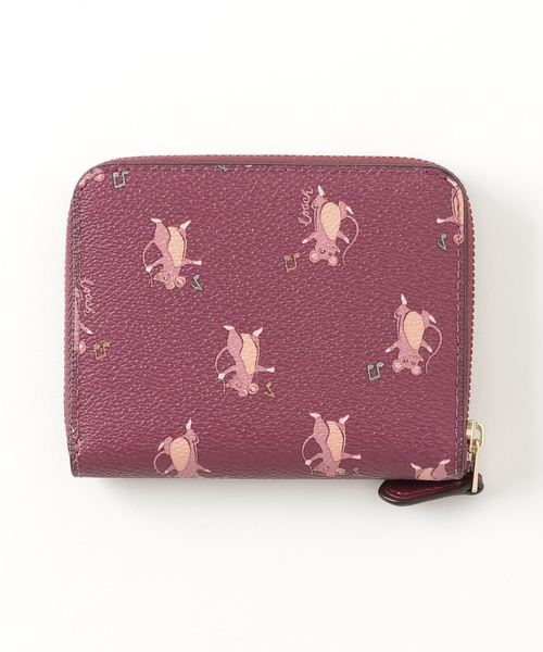 【コーチ】スモール ジップ アラウンド ウォレット ウィズ パーティー マウス COACH（コーチ）の「【コーチ】スモール ジップ アラウンド ウォレット