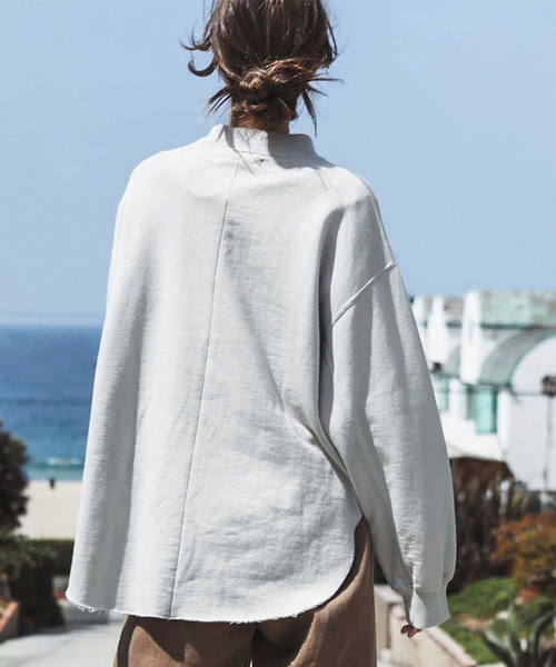 ALEXIA STAM（アリシアスタン）の「Round Hem Sweatshirt/ラウンドヘムスウェット（スウェット・レディース・ブラック/グレー系その他/ブラウン・FREE）」の15枚目の写真