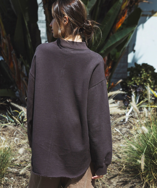 ALEXIA STAM（アリシアスタン）の「Round Hem Sweatshirt/ラウンドヘムスウェット（スウェット・レディース・ブラック/グレー系その他/ブラウン・FREE）」の12枚目の写真