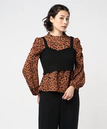 archives | ダメージビスチェ+レオパードブラウスセット(シャツ/ブラウス)