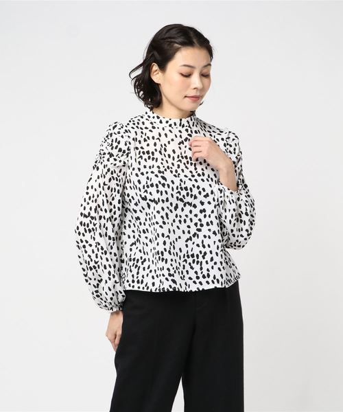 archives（アルシーヴ）の「ダメージビスチェ+レオパードブラウスセット（シャツ/ブラウス・レディース・ブラック/オフホワイト/モカ・MEDIUM）」の5枚目の写真