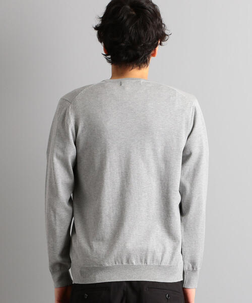 green label relaxing（グリーンレーベルリラクシング）の「ベーシック ハイゲージ クルーネック（ニット/セーター・メンズ・ライトグレー/オレンジ/ケリー/ネイビー・L/S/M/XL）」の13枚目の写真