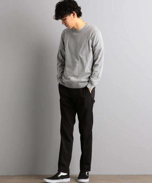 green label relaxing（グリーンレーベルリラクシング）の「ベーシック ハイゲージ クルーネック（ニット/セーター・メンズ・ライトグレー/オレンジ/ケリー/ネイビー・L/S/M/XL）」の16枚目の写真