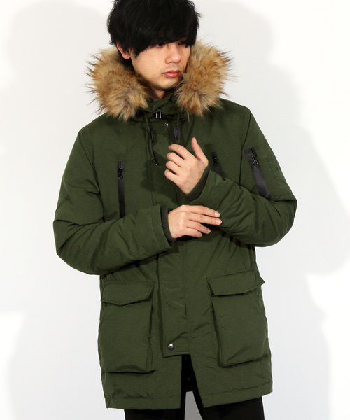 8(eight)(エイト)の「N-3B ミリタリージャケット モッズコート ダウン(モッズコート・メンズ・ブラック/ネイビー/レッド/カーキ・MEDIUM/LARGE/X-LARGE)」の3枚目の写真