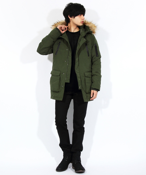 8(eight)(エイト)の「N-3B ミリタリージャケット モッズコート ダウン(モッズコート・メンズ・ブラック/ネイビー/レッド/カーキ・MEDIUM/LARGE/X-LARGE)」の8枚目の写真